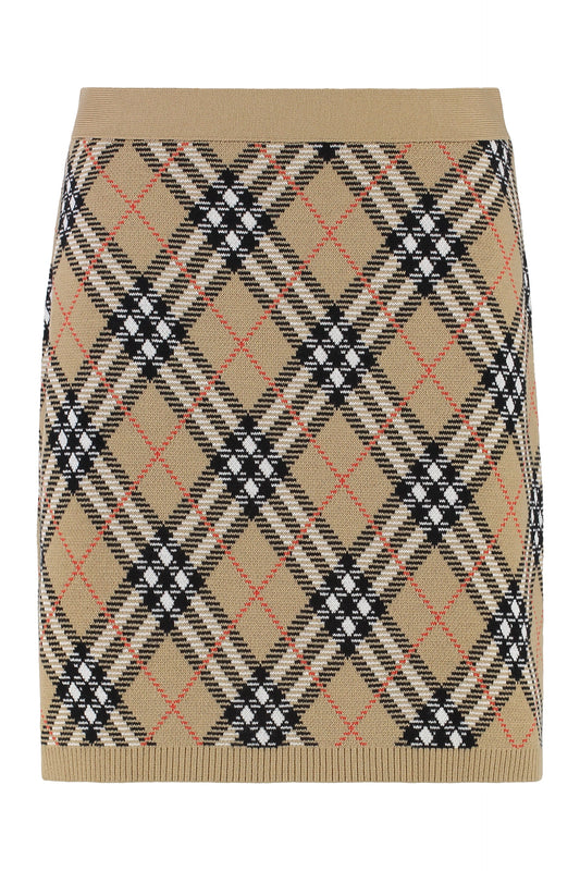 BURBERRY Sophisticated Knit Mini Skirt