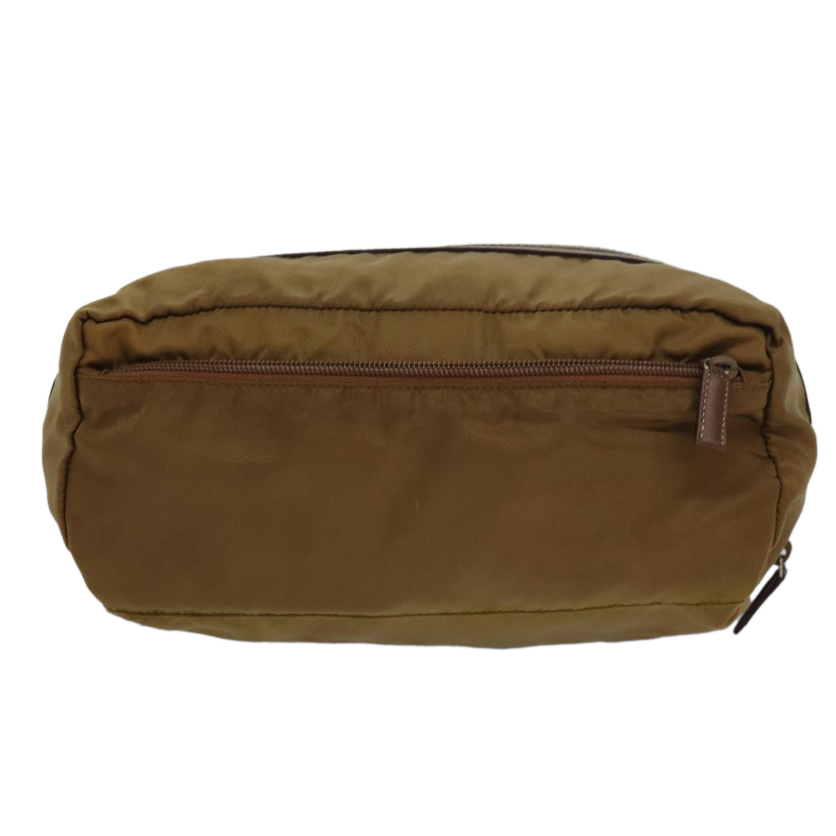 PRADA Pouch Nylon Beige  81108