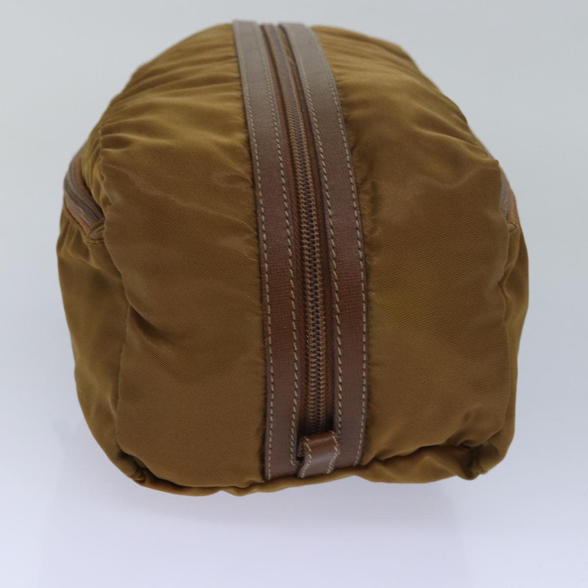 PRADA Pouch Nylon Beige  81108