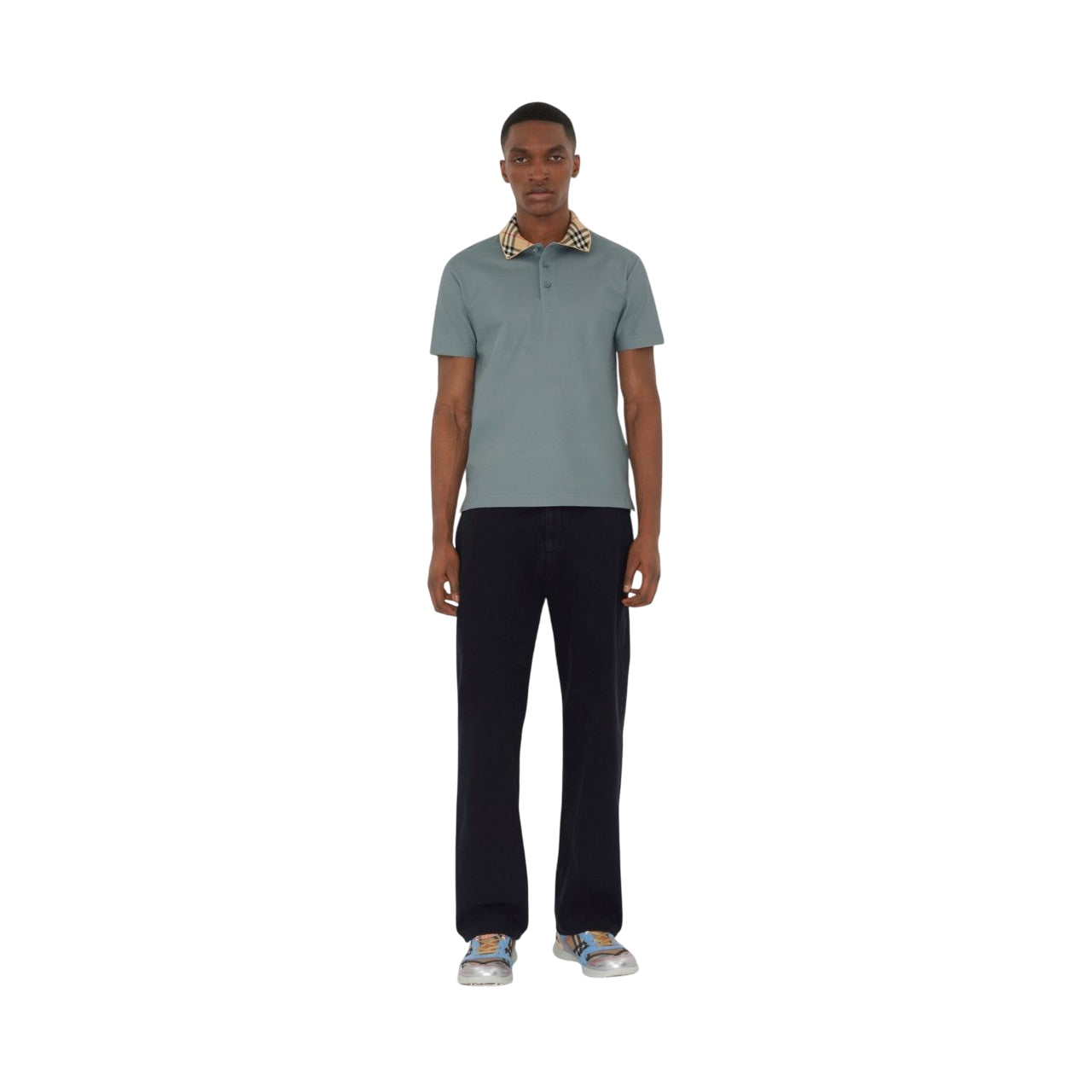 BURBERRY Fitted Cotton Polo Shirt - FW25