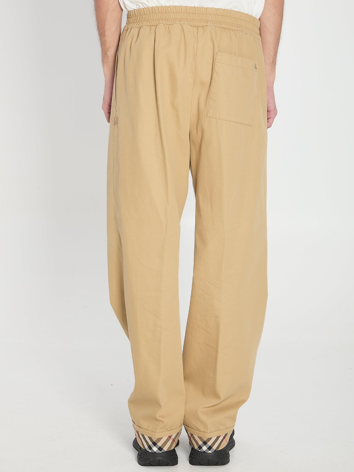 BURBERRY Men's Trousers with Elastic Band - Regular Fit