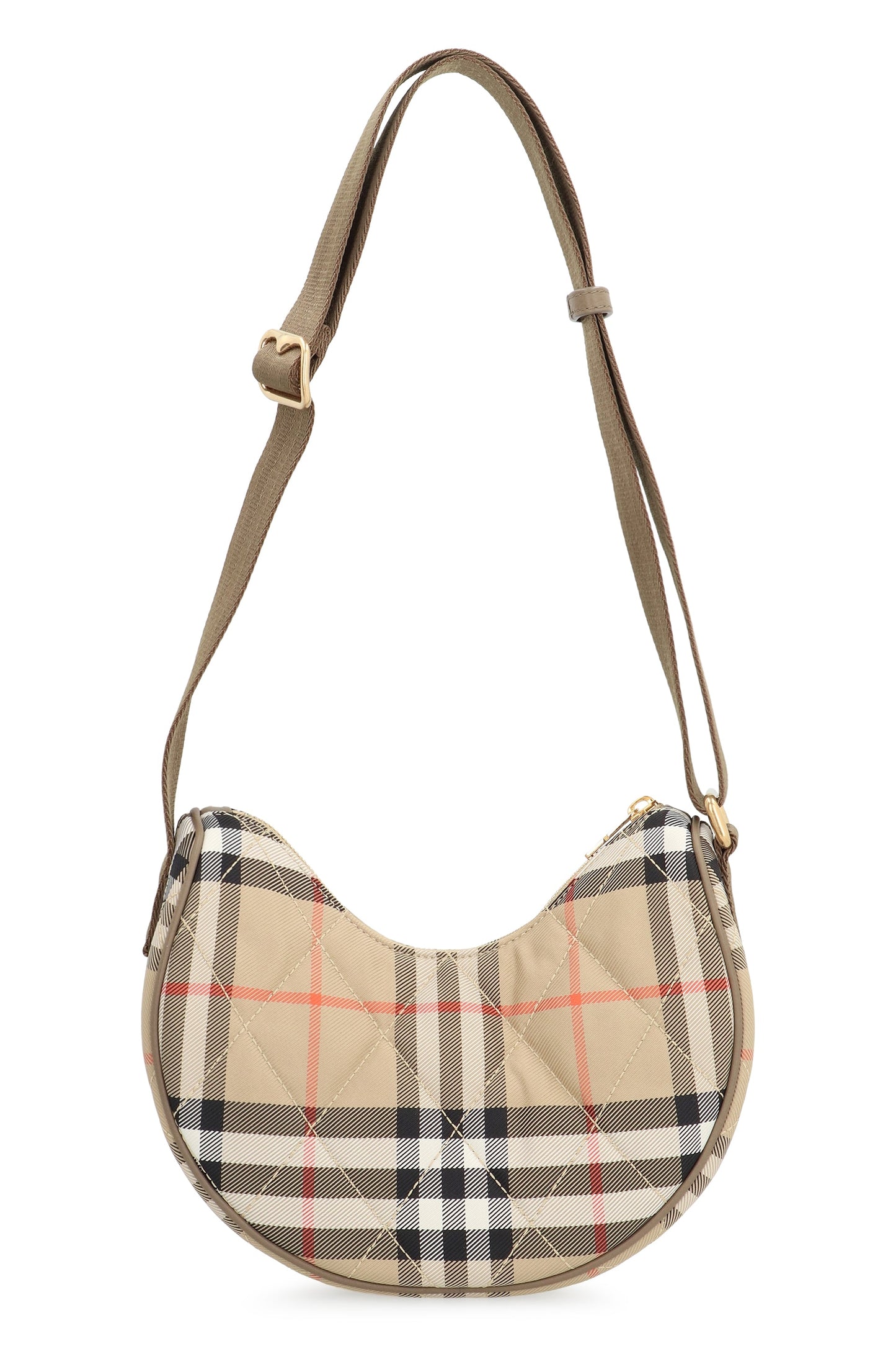 BURBERRY Horseshoe Nylon Messenger Handbag (23.5 CM)