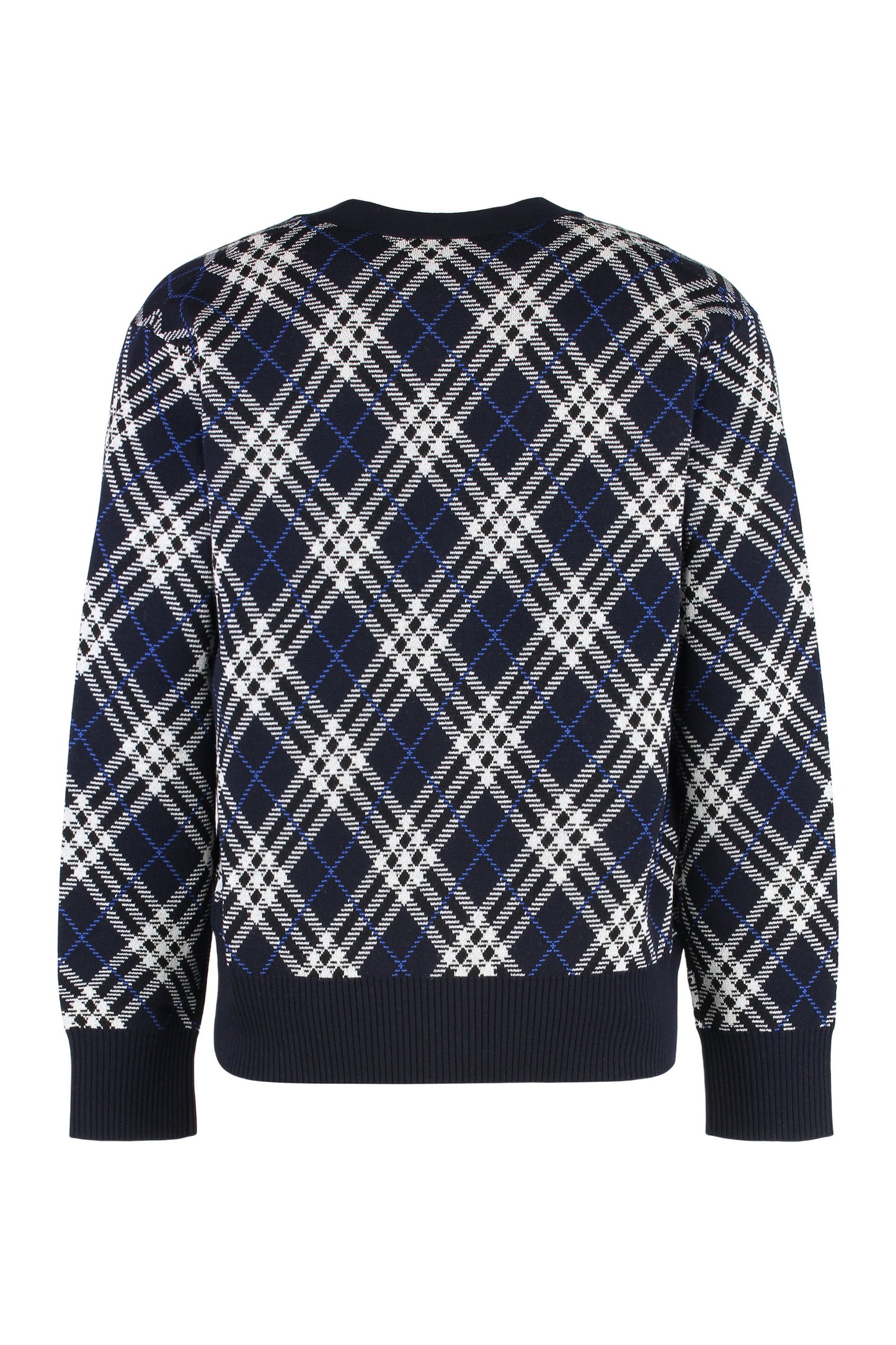 BURBERRY Wool Cardigan with Vintage Check Print