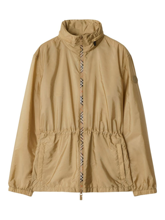 BURBERRY Check Motif Nylon Jacket for Women - FW25 Collection