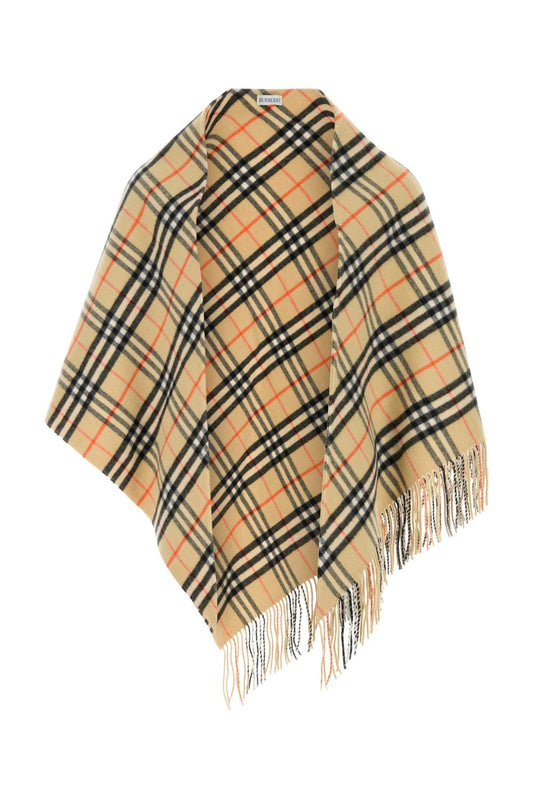 BURBERRY Embroidered Wool Blend Cape - Unisex