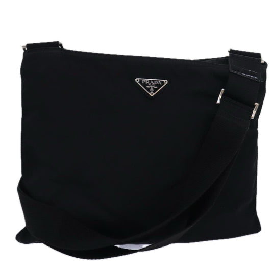PRADA Shoulder Bag Nylon Black  81137