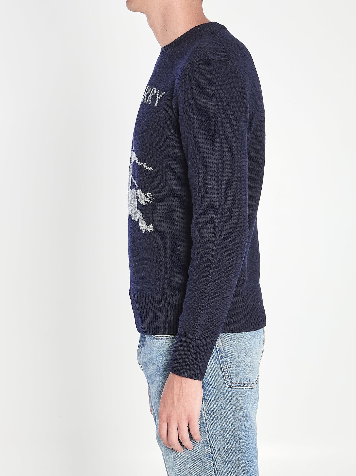 BURBERRY Men's Wool and Cashmere Pullover - Size S