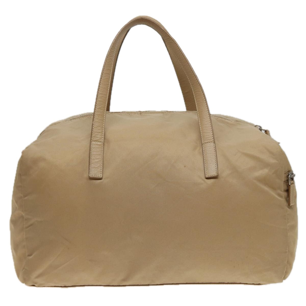 PRADA Boston Bag Nylon Beige  81172