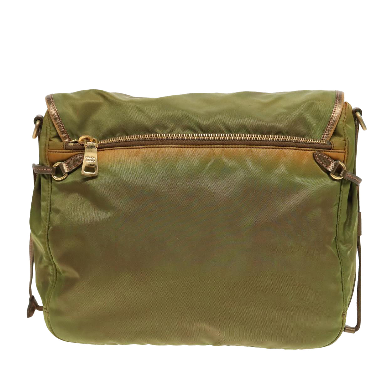 PRADA Shoulder Bag Nylon Khaki  81174