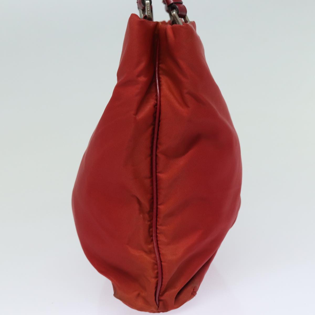 PRADA Hand Bag Nylon Red  81177