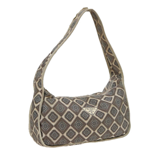PRADA Shoulder Bag Nylon Beige  81181