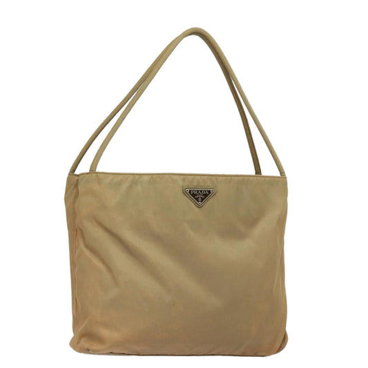 PRADA Shoulder Bag Nylon Beige  81183