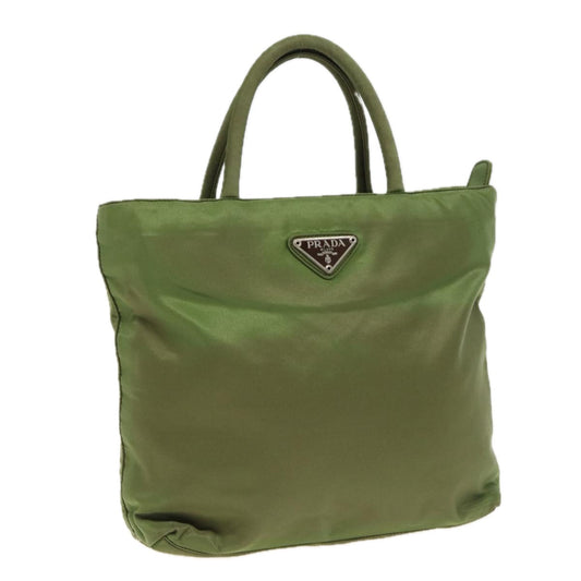 PRADA Hand Bag Nylon Khaki  81184