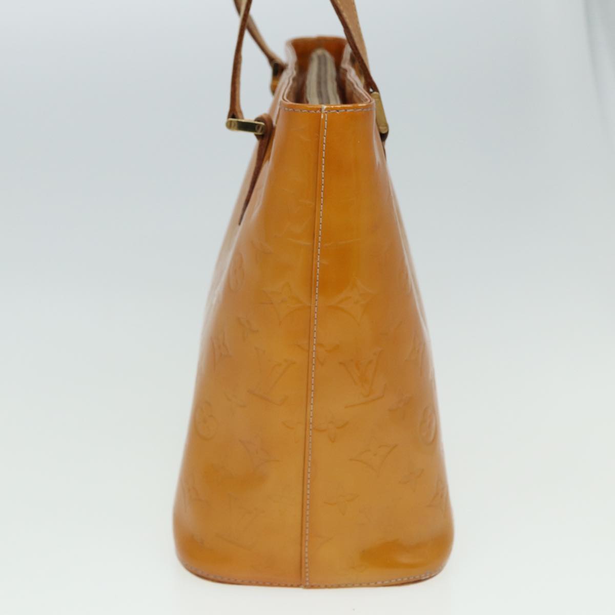 LOUIS VUITTON Monogram Vernis Houston Hand Bag Beige M91004 LV 81273