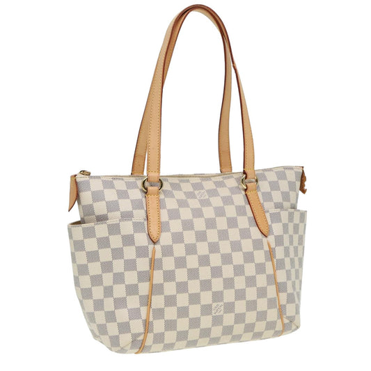 LOUIS VUITTON Damier Azur Totally PM Tote Bag N41280 LV 81309
