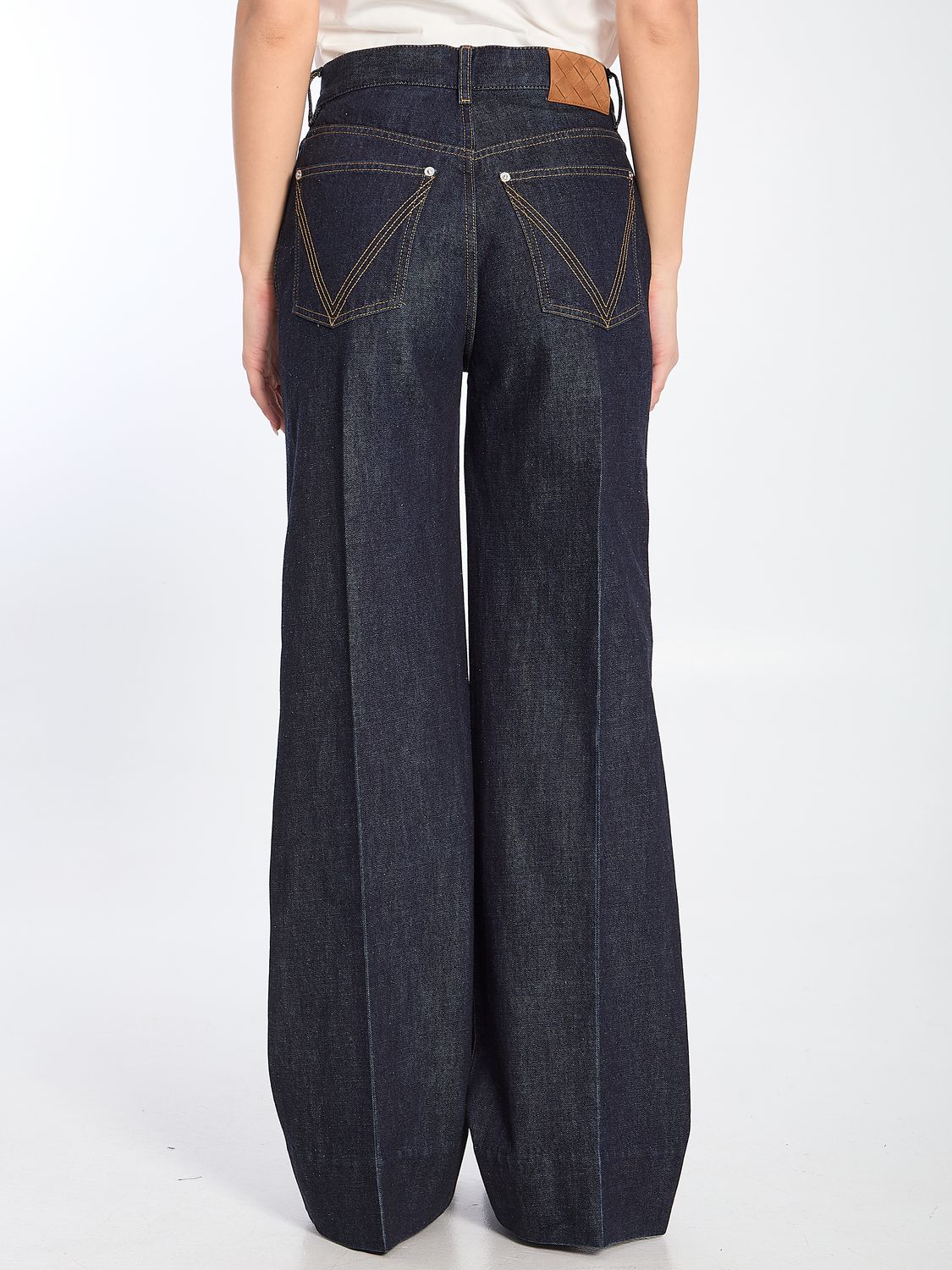 BOTTEGA VENETA Mid-Rise Wide Leg Jeans - Size 38