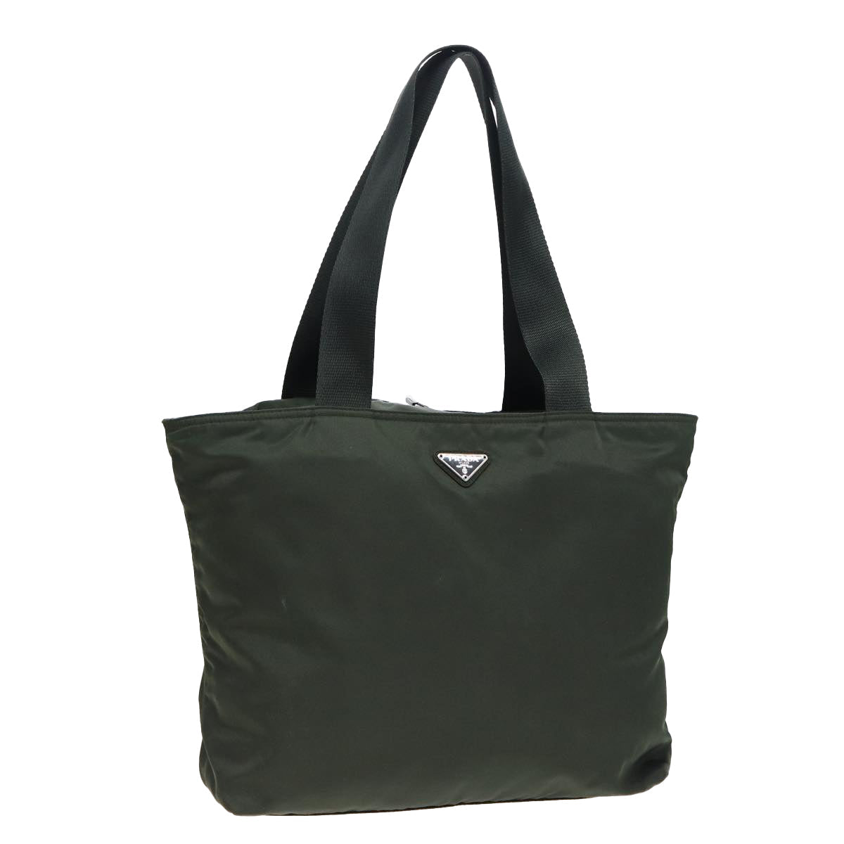 PRADA Tote Bag Nylon Khaki  81376