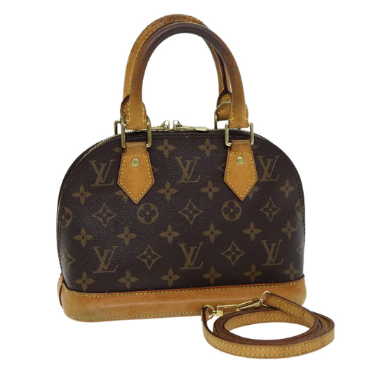 LOUIS VUITTON Monogram Alma BB Hand Bag 2way M53152 LV 81420
