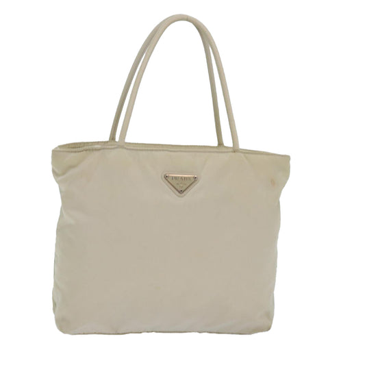 PRADA Tote Bag Nylon Beige  81465