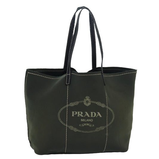 PRADA Tote Bag Polyester Green  81470