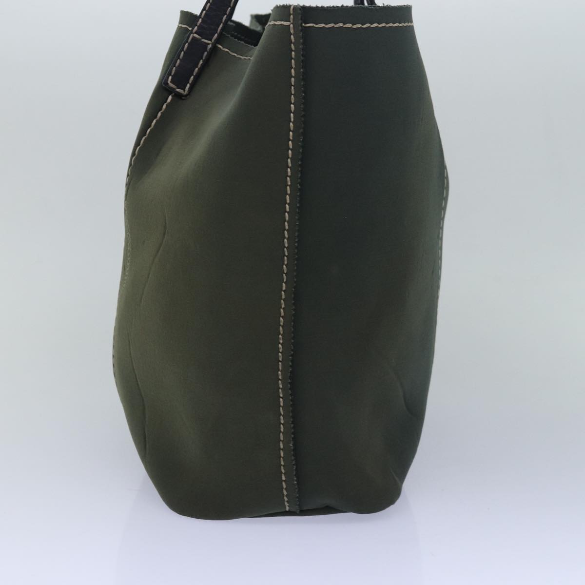PRADA Tote Bag Polyester Green  81470
