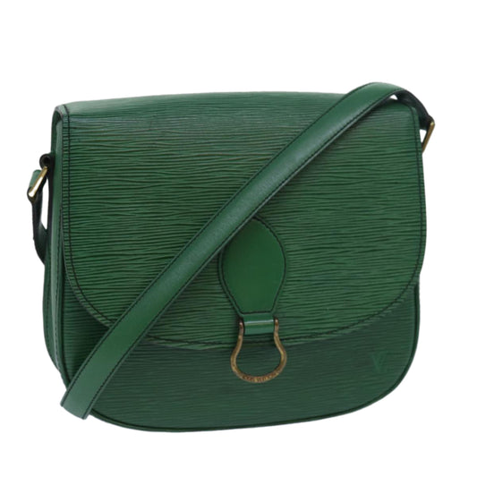 LOUIS VUITTON Epi Saint Cloud GM Shoulder Bag Green M52194 LV 81536