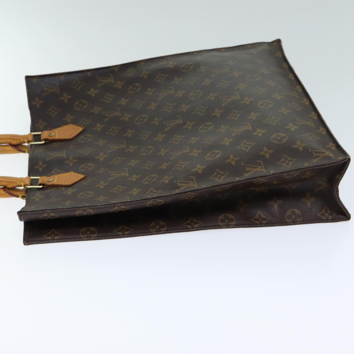 LOUIS VUITTON Monogram Sac Plat Hand Bag M51140 LV 81546