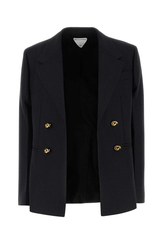 BOTTEGA VENETA Subtle Stripe Wool Knot Jacket for Women - SS25