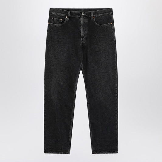 Saint Laurent Mick Jeans In Black Denim Men