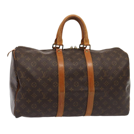 LOUIS VUITTON Monogram Keepall 45 Boston Bag M41428 LV 81744