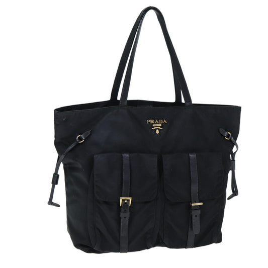 PRADA Tote Bag Nylon Black  81748