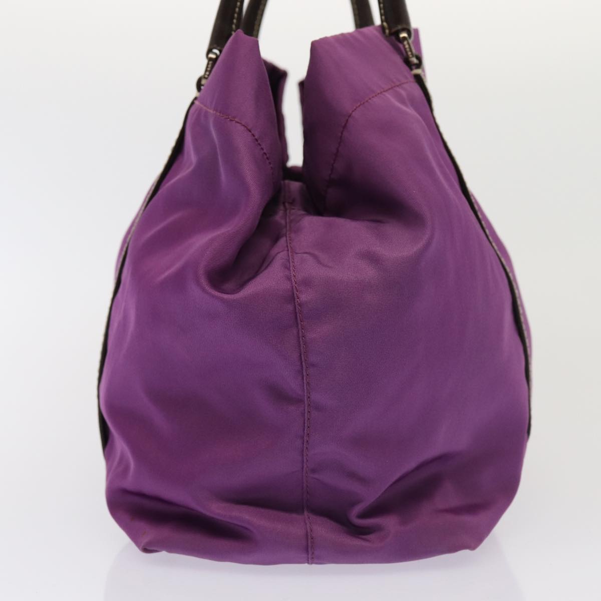 PRADA Hand Bag Nylon Purple  81749
