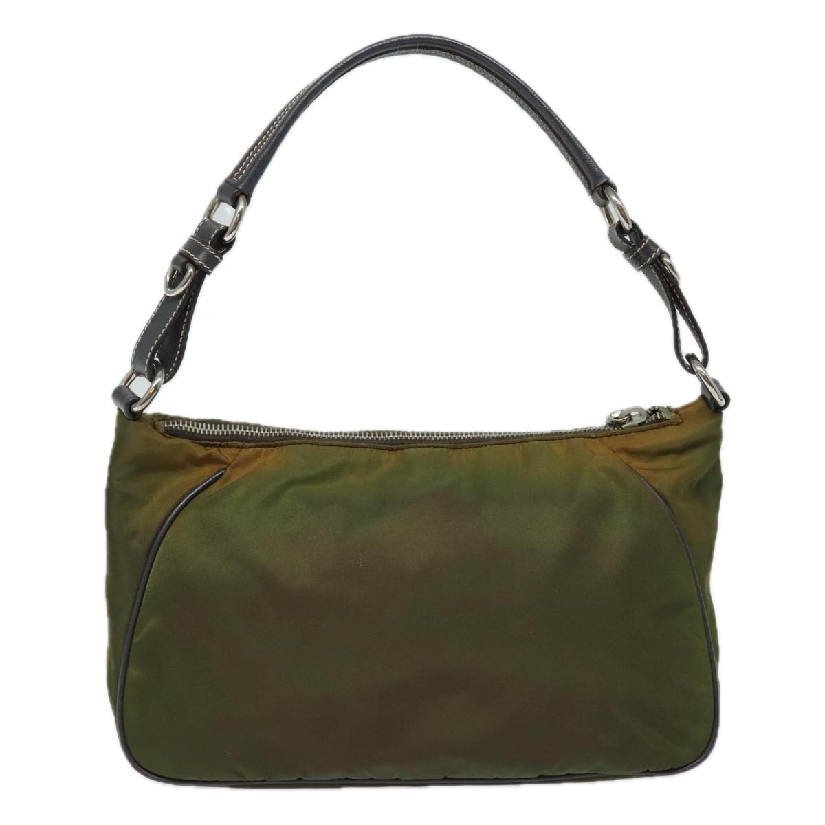 PRADA Hand Bag Nylon Khaki  81786