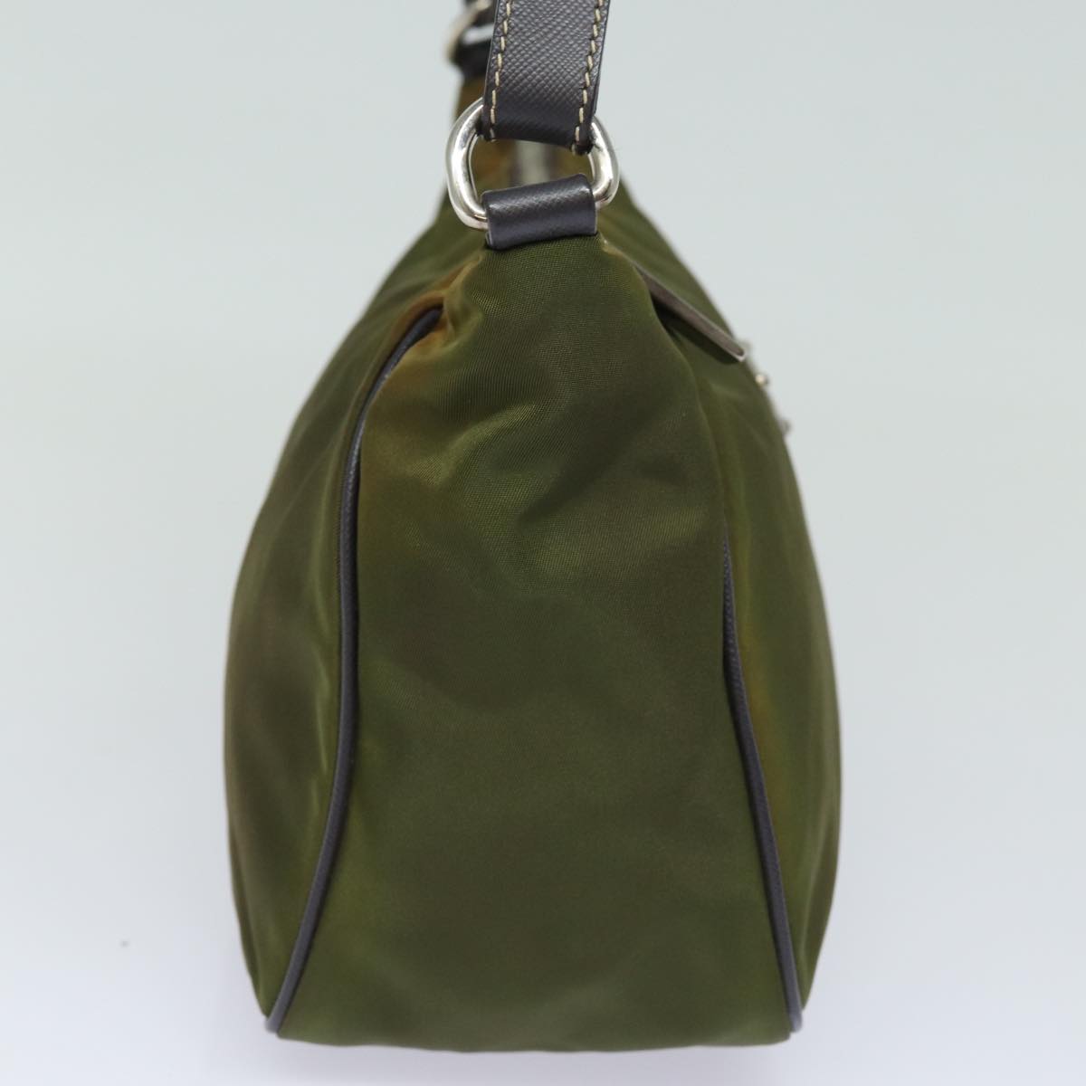 PRADA Hand Bag Nylon Khaki  81786