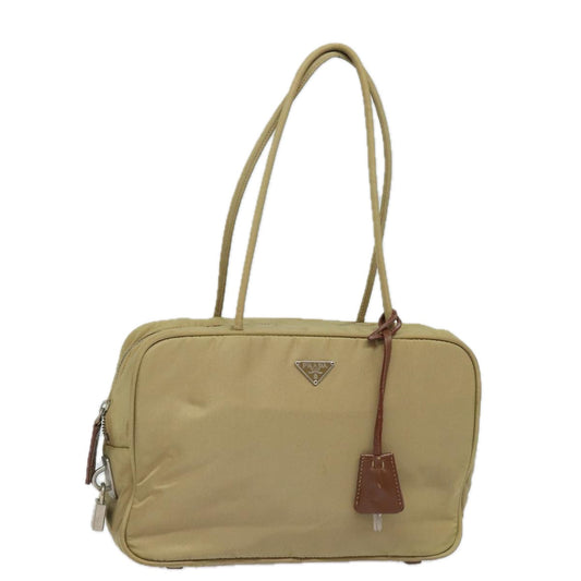 PRADA Shoulder Bag Nylon Beige  81801
