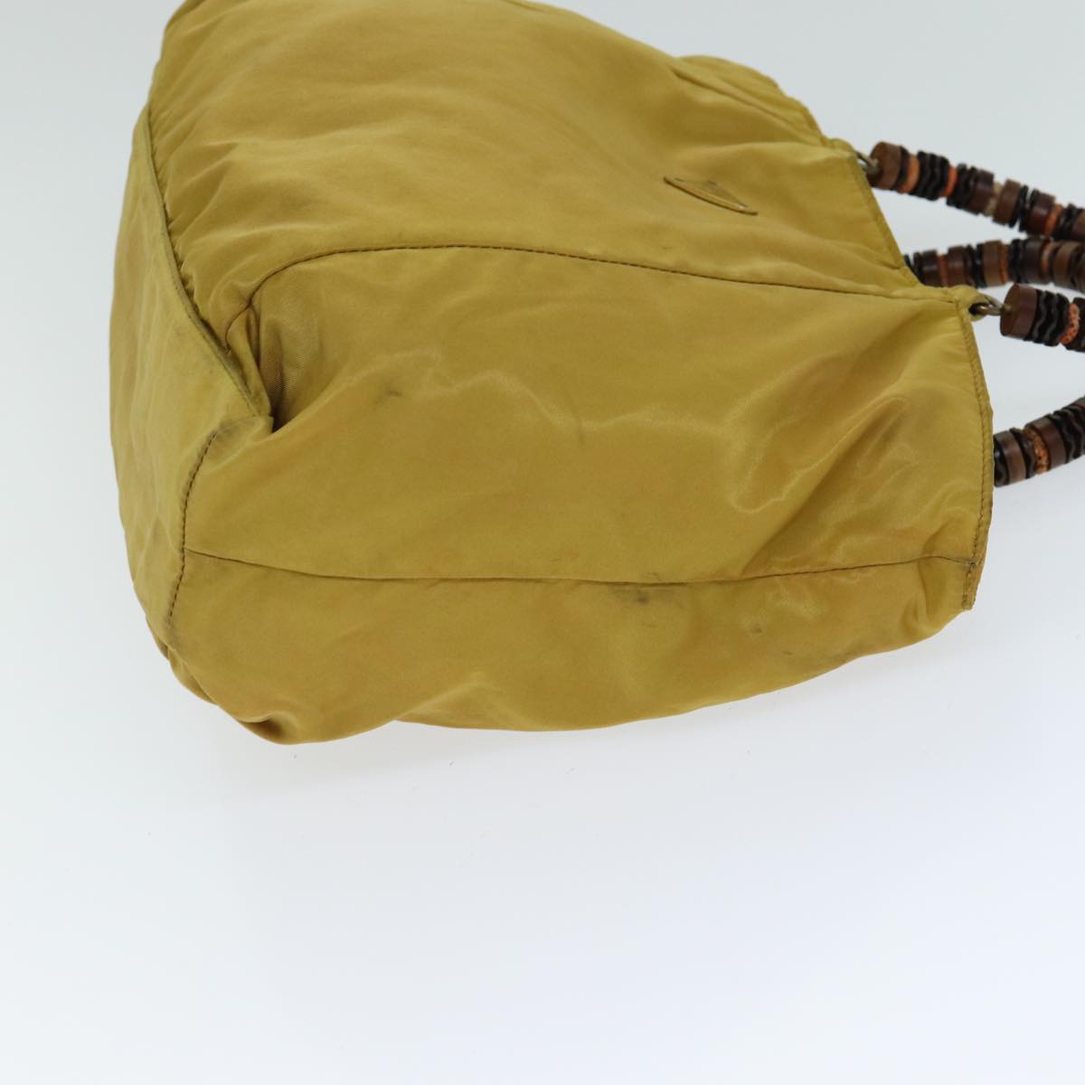PRADA Hand Bag Nylon Yellow  81824