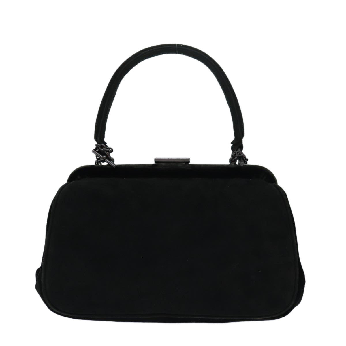 PRADA Hand Bag Suede 2way Green  81829