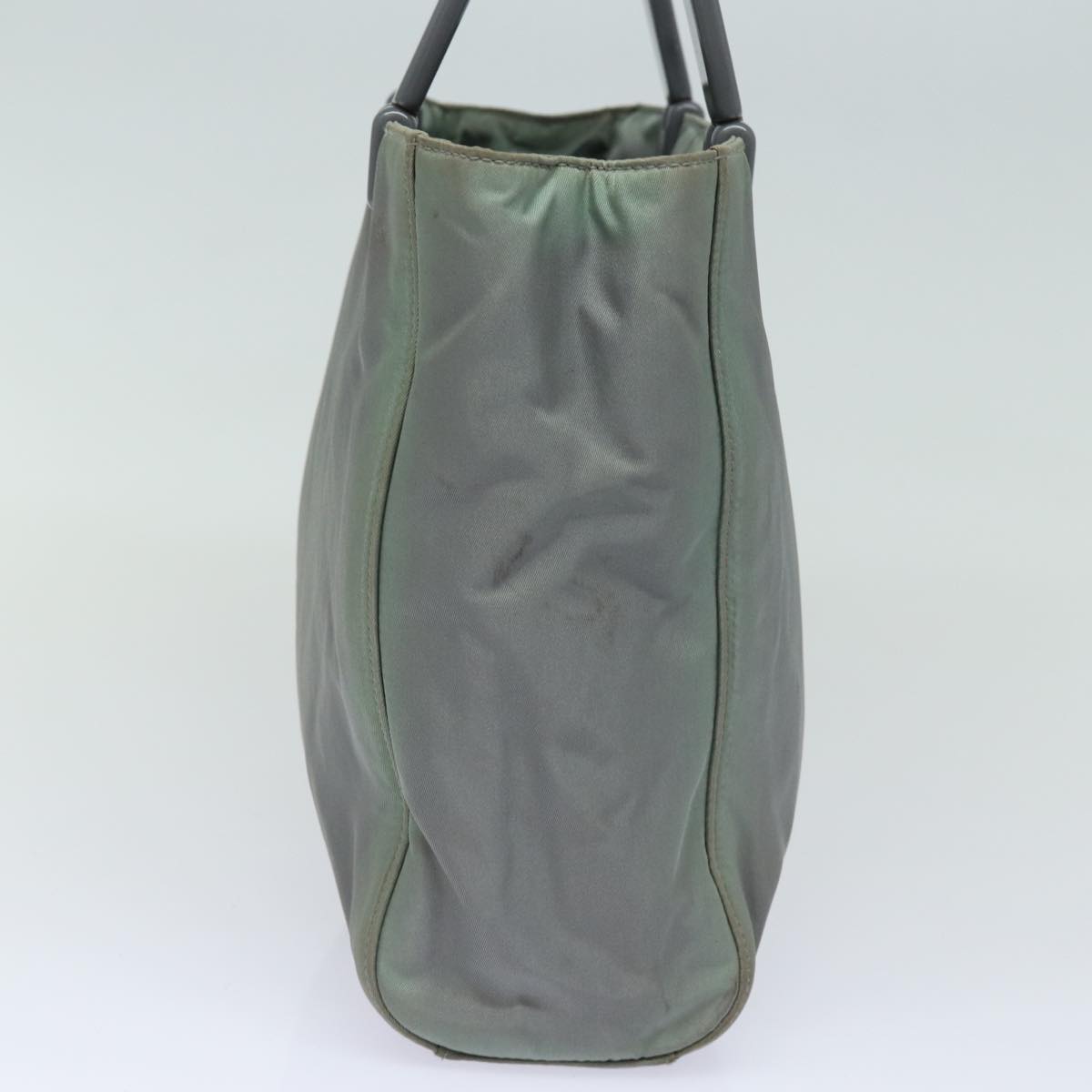 PRADA Hand Bag Nylon Gray  81833