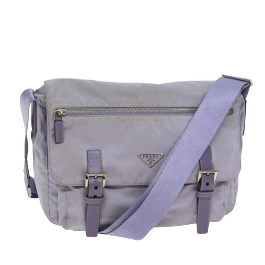 PRADA Shoulder Bag Nylon Purple  81834