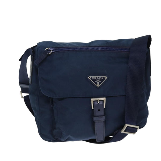 PRADA Shoulder Bag Nylon Navy  81840