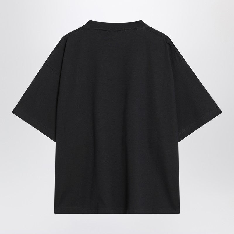 Balenciaga Faded Black Nano Bb Medium Fit T-Shirt Women