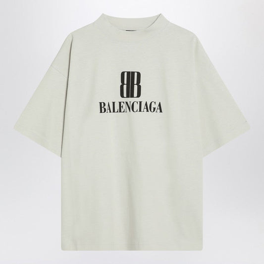 Balenciaga White Nano Bb Medium Fit T-Shirt Women