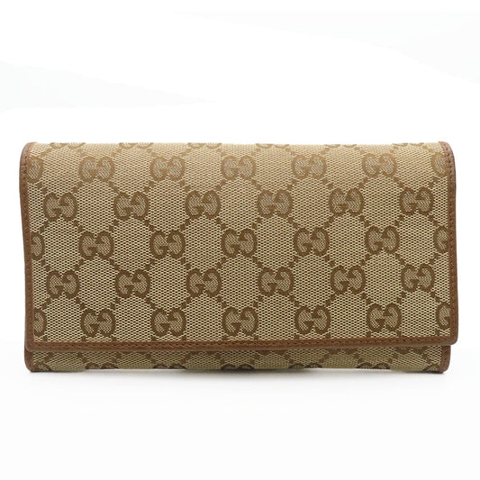Gucci GG Canvas Leather Bifold Wallet