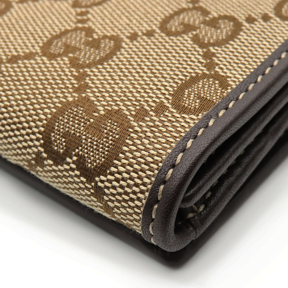Gucci GG Canvas Leather Wallet 245723