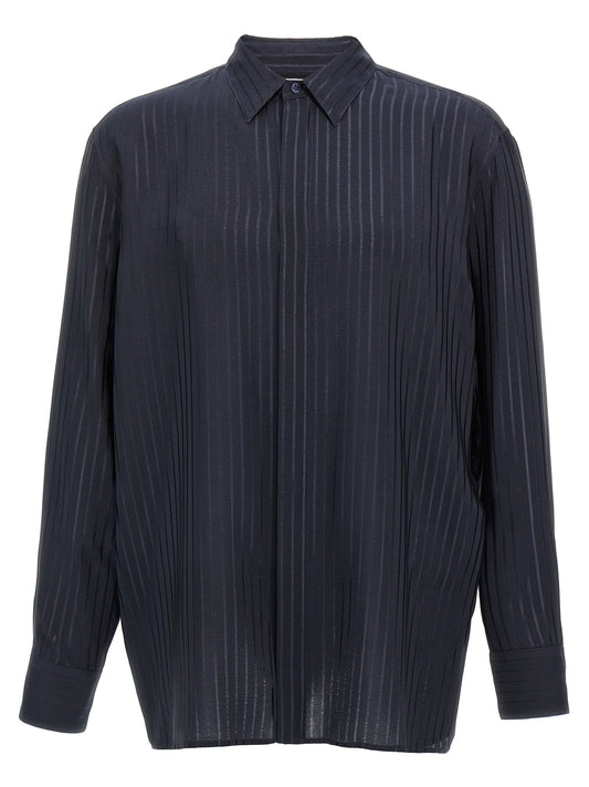 Saint Laurent Men Striped Shirt