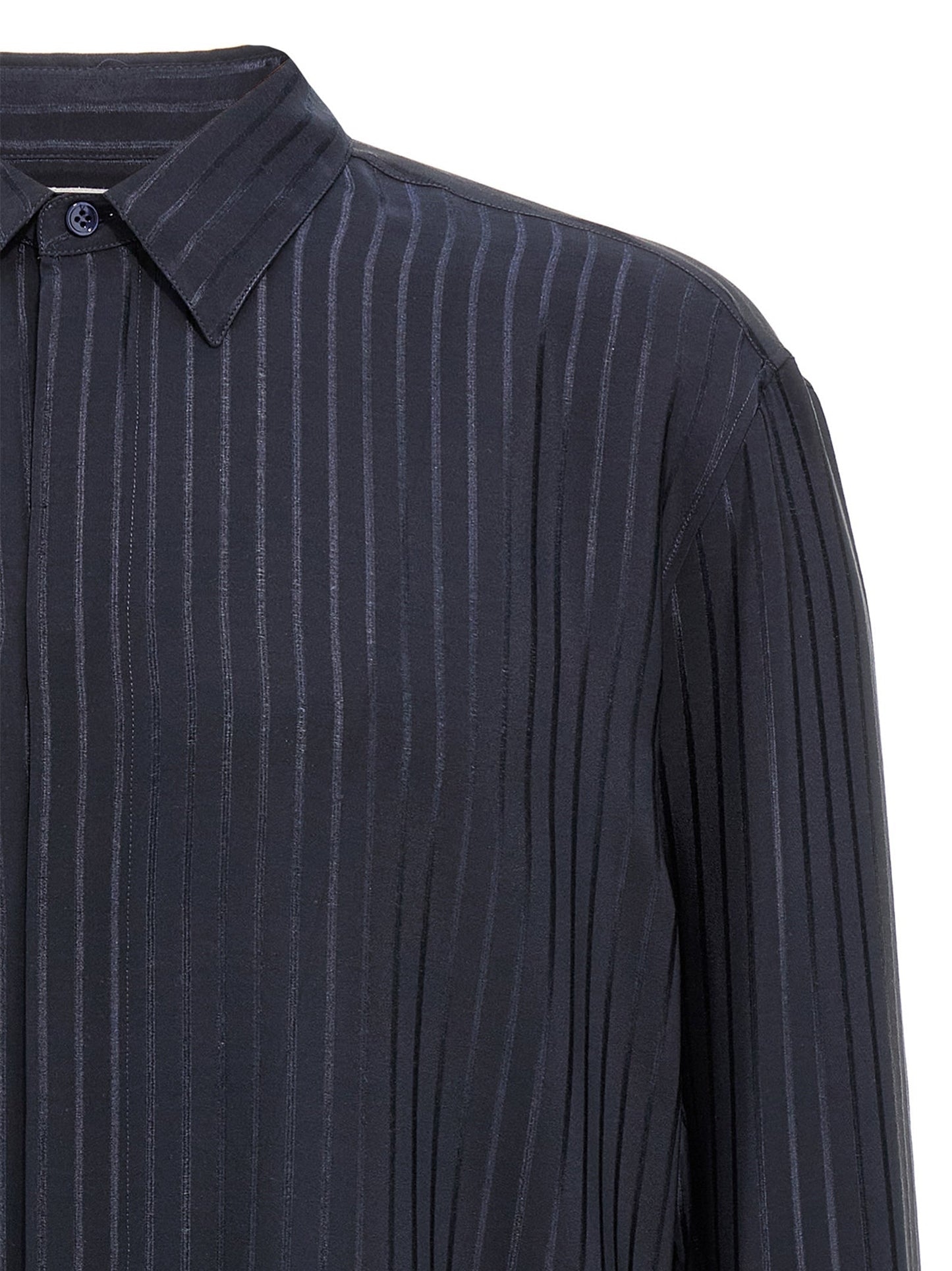 Saint Laurent Men Striped Shirt