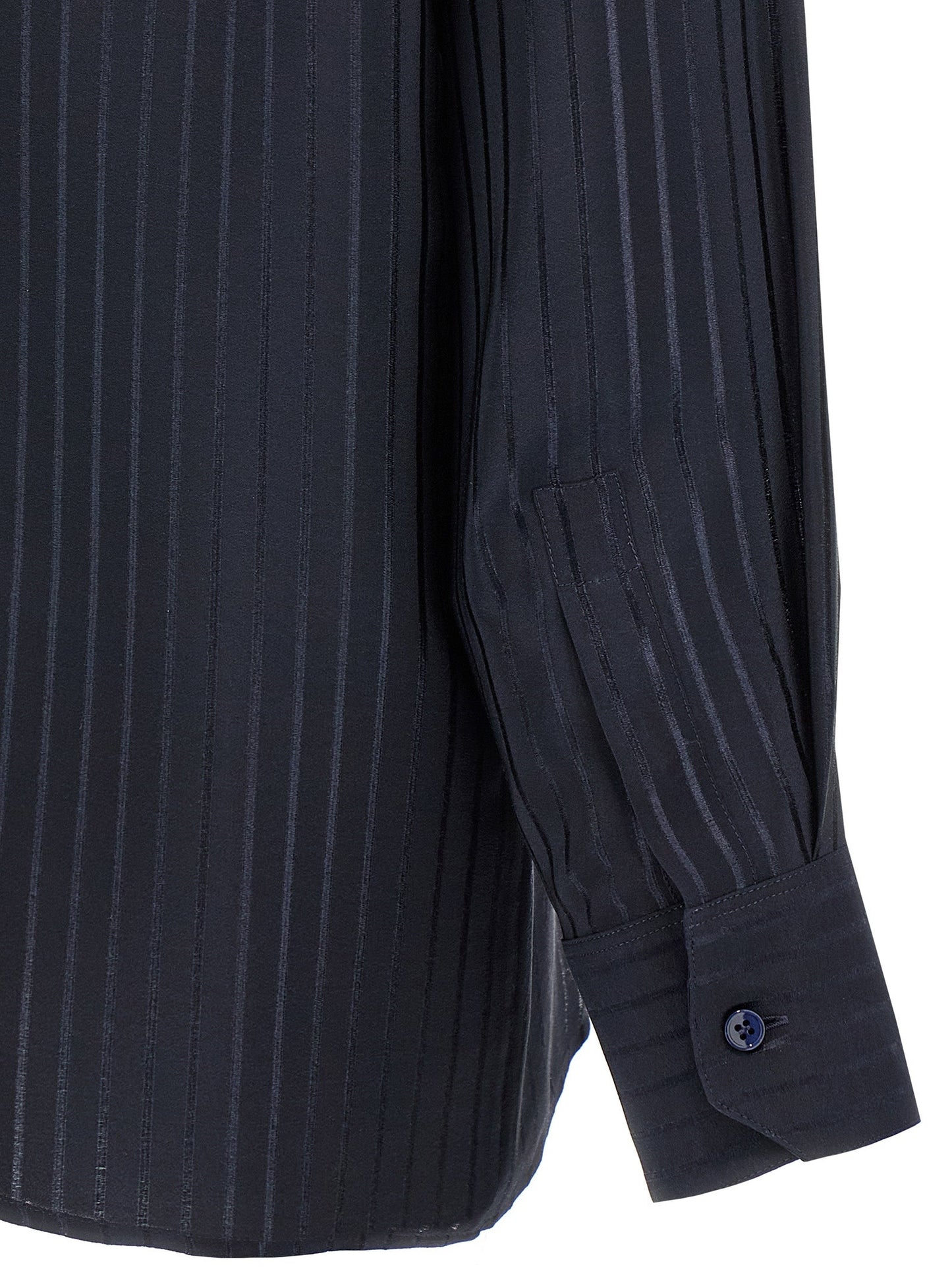 Saint Laurent Men Striped Shirt