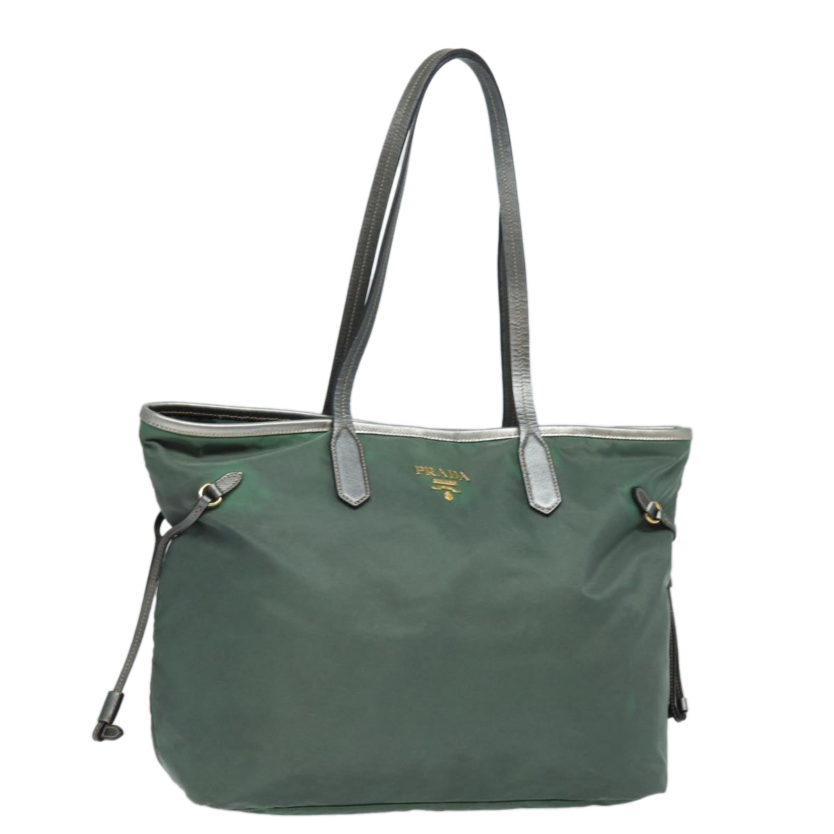 PRADA Tote Bag Nylon Green  81929
