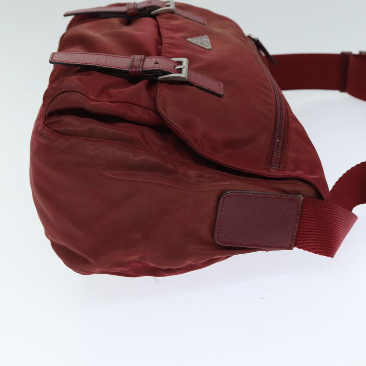 PRADA Shoulder Bag Nylon Red  81949