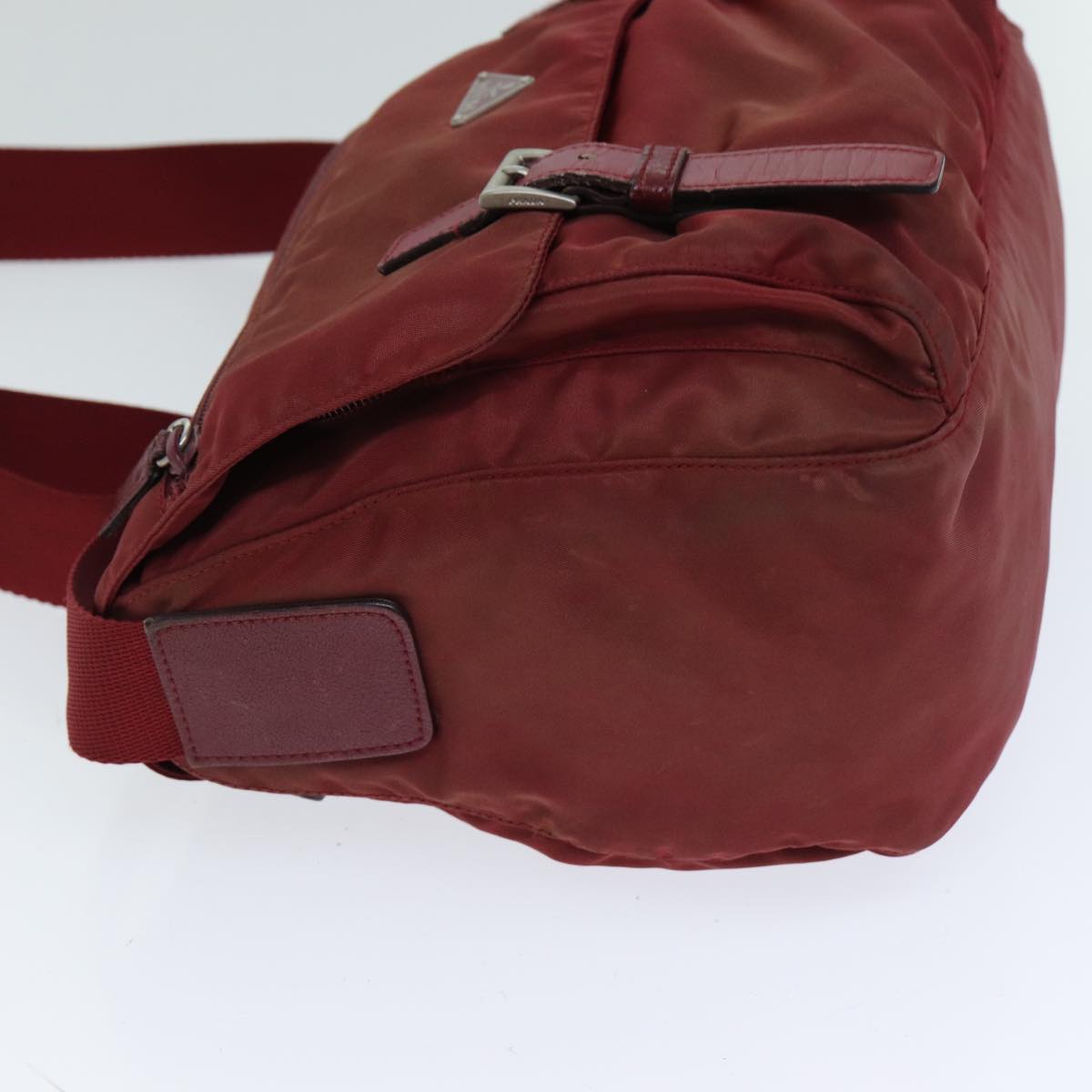 PRADA Shoulder Bag Nylon Red  81949